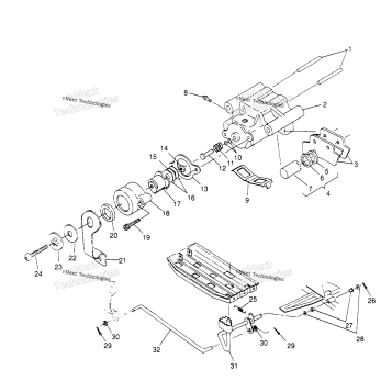 REAR BRAKE ASSEMBLY SCRAMBLER
