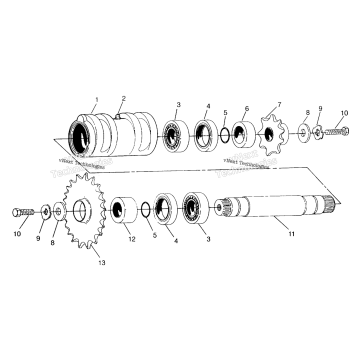 CENTER TIGHTENER ASSEMBLY SWEDISH 4X4 400L
