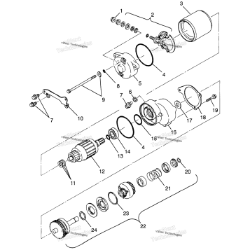 STARTING MOTOR BIG BOSS 6X6 400L