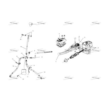 CONTROLS/MASTER CYLINDER/BRAKE LINE