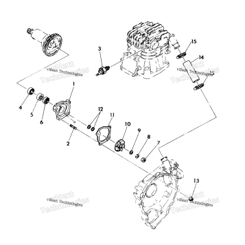 WATER PUMP ASSEMBLY 350 2X4 UPDATE