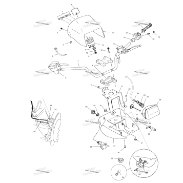 HANDLEBAR & HEADLIGHT POD A00CH50AA