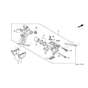 REAR BRAKE CALIPER (2)