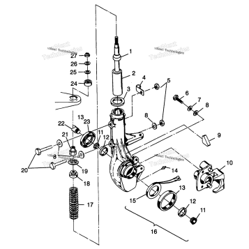 FRONT STRUT XPLORER 400L