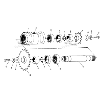 CENTER TIGHTENER ASSEMBLY 4X4 300