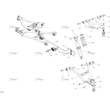 SUSPENSION, FRONT - A ARMS - SHOCKS