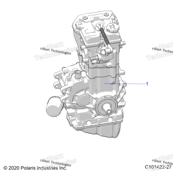 ENGINE, LONG BLOCK