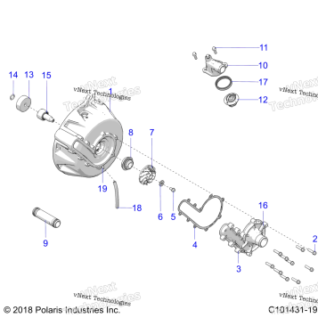 ENGINE, COOLING SYSTEM & WATER PUMP