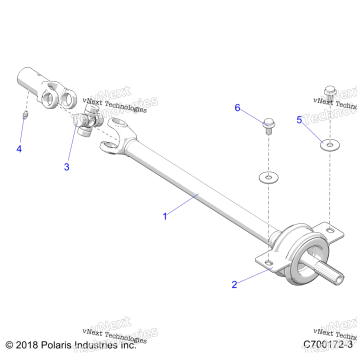 DRIVE TRAIN, MID PROP SHAFT