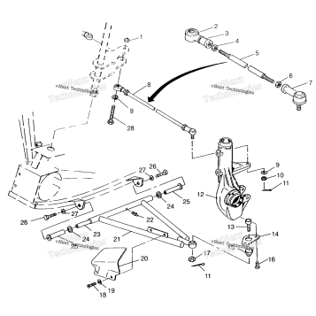 AARM/STRUT MOUNTING SWEDISH 4X4 400L
