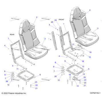 BODY, SEAT ASM. AND SLIDER