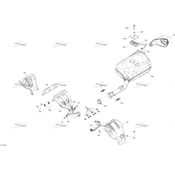 ENGINE - EXHAUST - 900 ACE