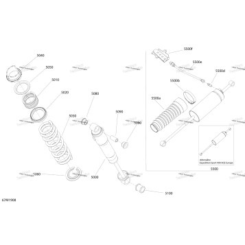 REAR SUSPENSION SHOCKS RENEGADE - PACKAGE ENDURO