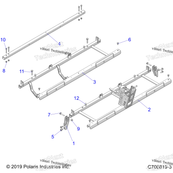 CHASSIS, SEAT SUPPORTS