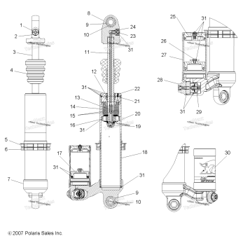 SUSPENSION, REAR SHOCK