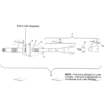 CV JOINT NEAPCO XPLORER 400L