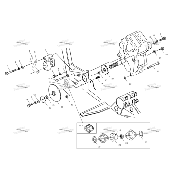 GEARCASE/BRAKE & CHAIN COVER MOUNTING