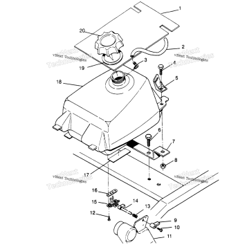FUEL TANK ASSEMBLY 2X4 300