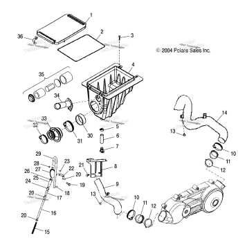 AIR CLEANER /AB/AC/AD
