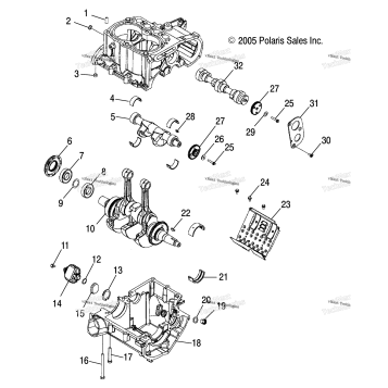 CRANKCASE & CRANKSHAFT /AT/AX/AY/AZ
