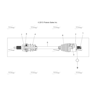 DRIVE TRAIN, DRIVE SHAFT, FRONT