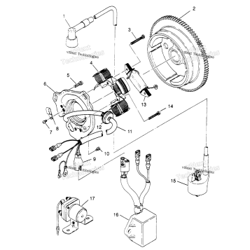 MAGNETO ASSEMBLY 4X4 300
