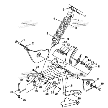 SWING ARM/SHOCK MOUNTING TRAIL BLAZER