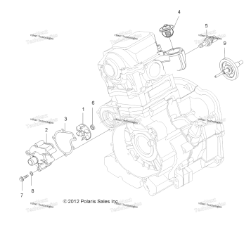 ENGINE, COOLING SYSTEM & WATER PUMP