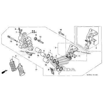 RIGHT FRONT BRAKE CALIPER