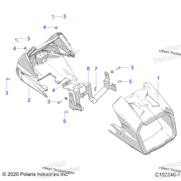 BODY, HEADLIGHT POD