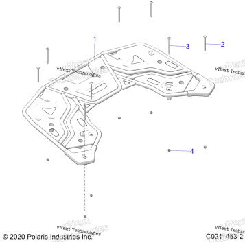 BODY, REAR RACK, UTILITY A22SEF57C1/F1