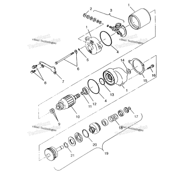 STARTING MOTOR 6X6 400L, SWEDISH & NORWEGIAN N948740