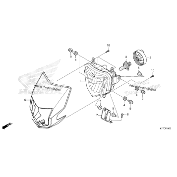 HEADLIGHT (CRF300L/LA/LDA)