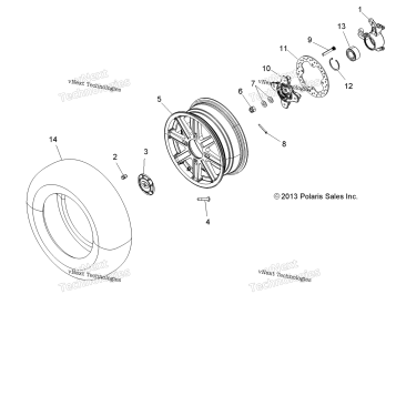 WHEELS, FRONT & HUB