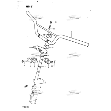 HANDLEBAR - STEERING (MODEL D)
