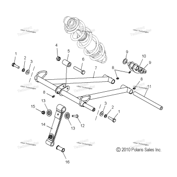 SUSPENSION, TORQUE ARM, FRONT