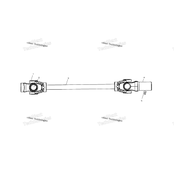 FRONT PROP SHAFT A02CD50AB/FB