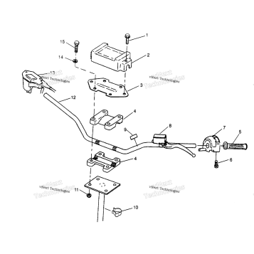 STEERING HANDLEBAR 2X4 300