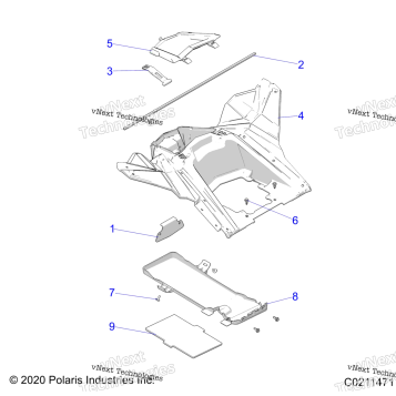 BODY, STORAGE, REAR