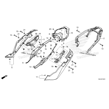 SIDE COVER@REAR CARRIER (CRF1100A4/D4)
