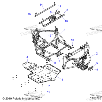 CHASSIS, MAIN FRAME AND SKID PLATES