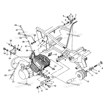 ENGINE MOUNTING 4X4 250