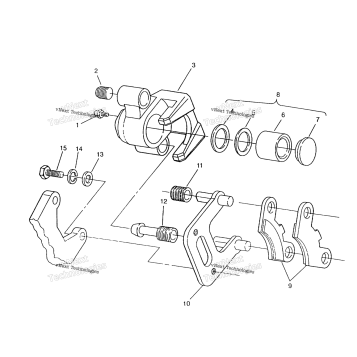 FRONT BRAKE ASSEMBLY 6X6 400L, SWEDISH & NORWEGIAN N948740