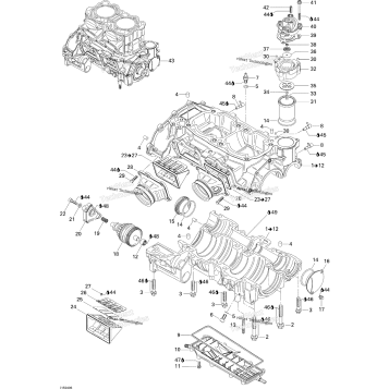 CRANKCASE AND REED VALVE