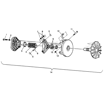 DRIVE CLUTCH SPORTSMAN 500