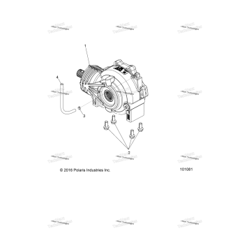 DRIVE TRAIN, FRONT GEARCASE MOUNTING