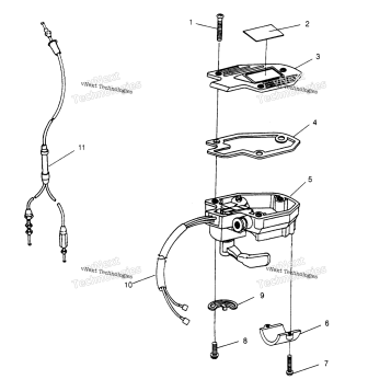 CONTROLS THROTTLE ASM./CABLE TRAIL BLAZER