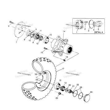 FRONT WHEEL ASSEMBLY SPORTSMAN 4X4