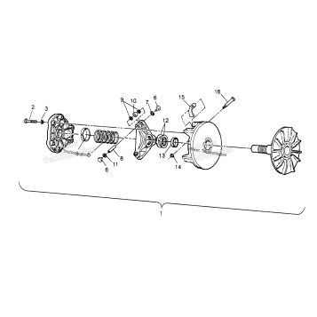 DRIVE CLUTCH ASSEMBLY TRAIL BOSS