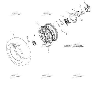 WHEELS, FRONT & HUB